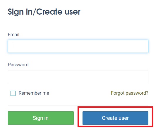 Creating user