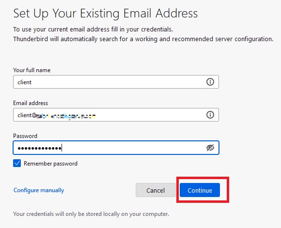 Adding details to existing email address