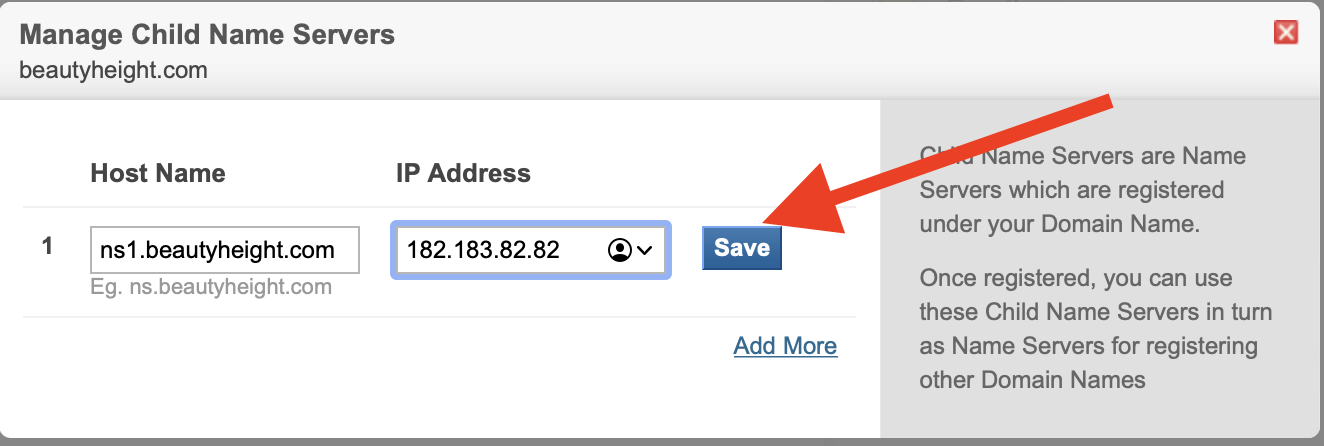 nameserver in hostname