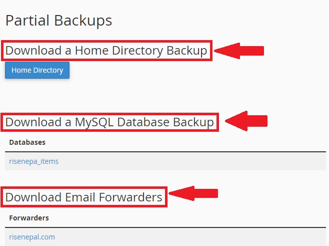 Partial backups to Create and Restore backups