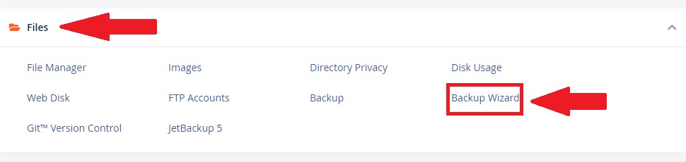 Create and Restore Backups in cPanel