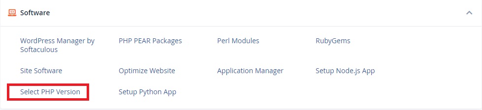 run a different PHP version in cPanel