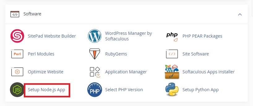 Set up Node.js Application in cPanel
