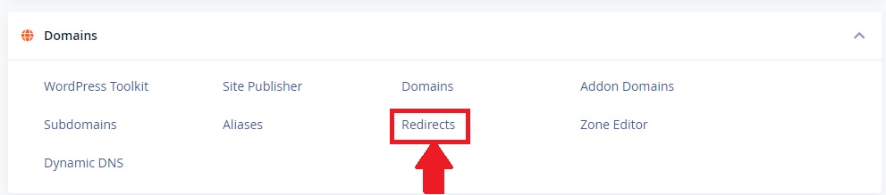 Redirect a Website in cPanel