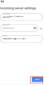 Adding details to incoming server