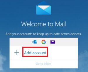 Add account option