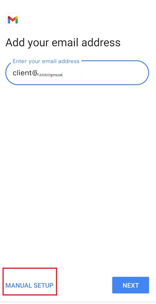 Adding email address