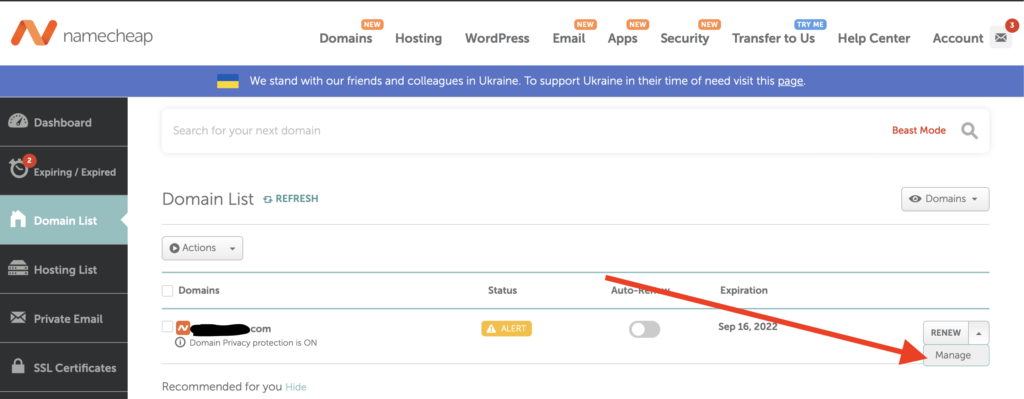 namecheap-dashboard-custom-nameserver
