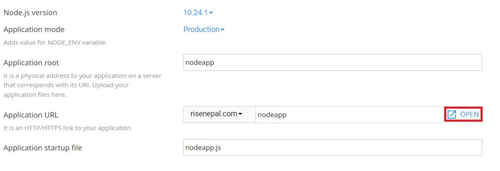 opening application to see a result