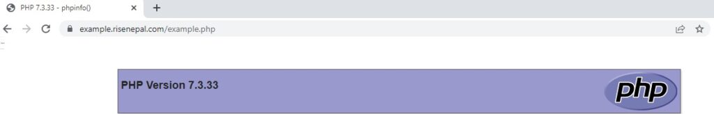 checking PHP version of subdomain