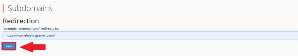 Successfully redirected subdomains
