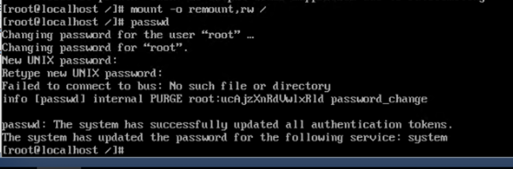 How to Reset the Root Password on AlmaLinux VPS (ESXi Environment) 2 Reset root Pass of AlmaLinux